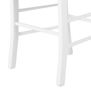 Chaises Serrone (lot de 2) Hêtre massif - Blanc