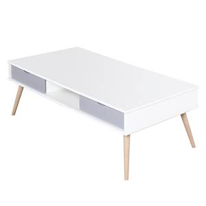 Salontafel Stan wit/grijs