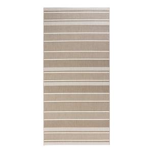 Tapis intérieur/extérieur Strap Fibre synthétique - Beige / Taupe