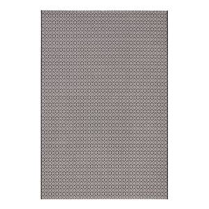 Tapis intérieur/extérieur Coin Fibre synthétique - Noir / Blanc - 140 x 200 cm