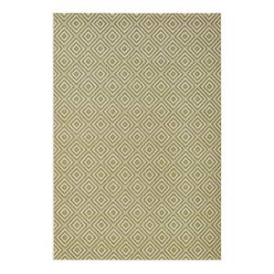 Tapis intérieur/extérieur Karo Fibres synthétiques - Vert pâle - 200 x 290 cm