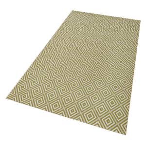 Tapis intérieur/extérieur Karo Fibre synthétique - Vert pâle - 140 x 200 cm