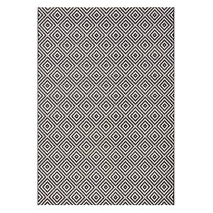 Tapis intérieur/extérieur Karo Fibre synthétique - Anthracite - 160 x 230 cm