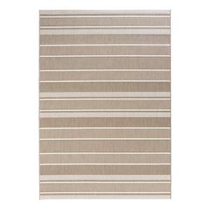 Tapis intérieur/extérieur Strap Fibre synthétique - Beige / Taupe - 200 x 290 cm