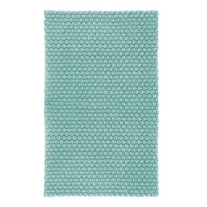 In- & Outdoor-Teppich Uni (handgewebt) Kunstfaser - Babyblau