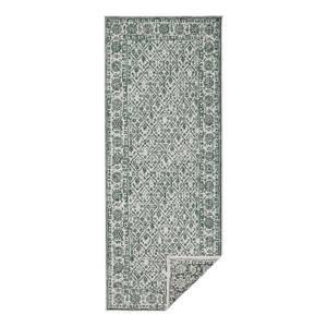 Tapis de couloir int./ext. Curacao Fibres synthétiques - Vert vieilli - 80 x 350 cm