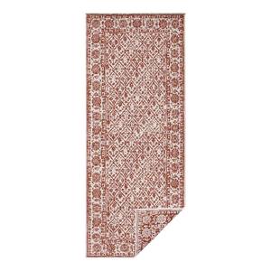 Tapis de couloir int./ext. Curacao Fibres synthétiques - Rouge brique - 80 x 350 cm