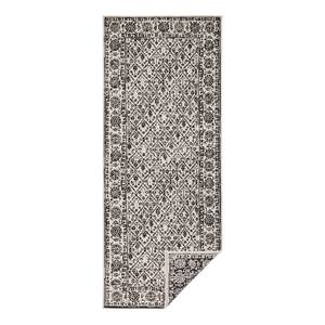 Tapis de couloir int./ext. Curacao Fibres synthétiques - Noir - 80 x 250 cm