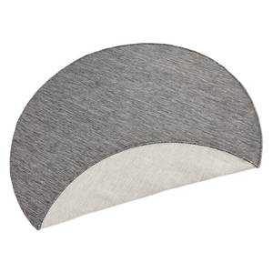 Tapis long intérieur/extérieur Mosta Fibres synthétiques - Gris - Ø 140 cm