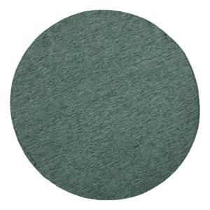 Tapis long intérieur/extérieur Mosta Fibres synthétiques - Vert vieilli - Ø 200 cm