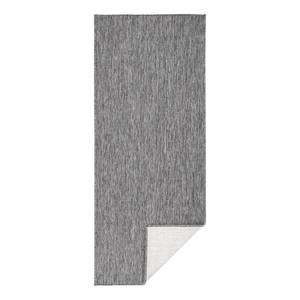 Tapis long intérieur/extérieur Mosta Fibres synthétiques - Gris - 80 x 150 cm