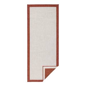 Tapis de couloir int./ext. Panama Fibres synthétiques - Rouge brique - 80 x 250 cm