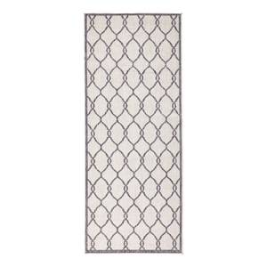 Tapis de couloir int./ext. Rimini Fibres synthétiques - Gris - 80 x 250 cm