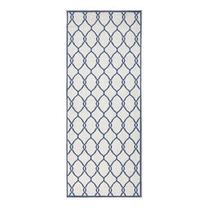 Tapis de couloir int./ext. Rimini Fibres synthétiques - Bleu marine - 80 x 350 cm