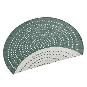 Tapis intérieur/extérieur Bali Fibres synthétiques - Vert vieilli - Diamètre : 140 cm