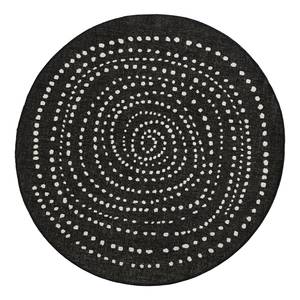 Tapis intérieur/extérieur Bali Fibres synthétiques - Noir - Diamètre : 200 cm