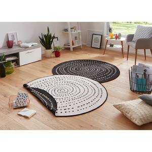 Tapis intérieur/extérieur Bali Fibres synthétiques - Noir - Diamètre : 140 cm