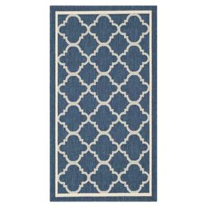 Tappeto da interno/esterno Bleeker Blu mare/Beige - Misure: 60 x 109 cm - 60 x 109 cm