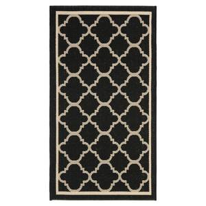 Tappeto da interno/esterno Bleeker Nero/Beige - Misure: 60 x 109 cm - 60 x 109 cm