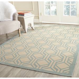 Tapis intérieur/extérieur Catalonia Beige / Turquoise - 160 x 231 cm - 160 x 230 cm