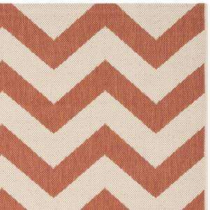 Tapis intérieur/extérieur Chelsea Terracotta / Beige - 161 x 232 cm - 160 x 230 cm