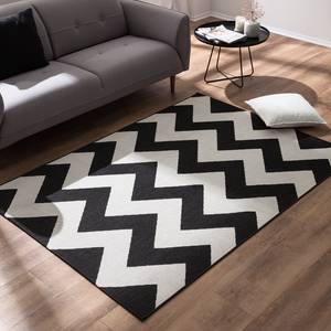 Tapis intérieur / extérieur Essenza Fibres synthétiques - Noir / Crème - 140 x 200 cm