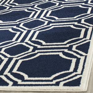 Tapis intérieur/extérieur Ferrat Bleu marine / Crème - 60 x 120 cm