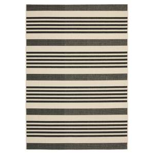 Tapis intérieur/extérieur Gemma Noir / Crème - 201 x 290 cm - 200 x 300 cm