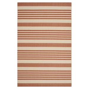 Tapis intérieur/extérieur Gemma Terracotta / Crème - 122 x 171 cm - 120 x 180 cm