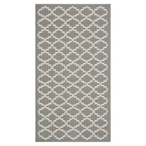 Tappeto da interno/esterno Gwen Color antracite/Beige - Misure: 60 x 109 cm