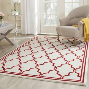 Tapis intérieur/extérieur La Pelosa Crème / Rouge - 121 x 182 cm - 120 x 180 cm