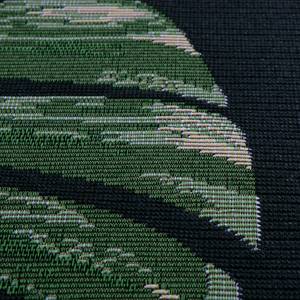 In- & outdoorvloerkleed Labuka kunstvezels - Groen/zwart - 123 x 150 cm