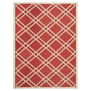 In-/outdoortapijt Marbella rood/beige - afmetingen: 121x170cm - 120 x 180 cm