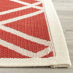 In-/outdoortapijt Marbella rood/beige - 60 x 109 cm