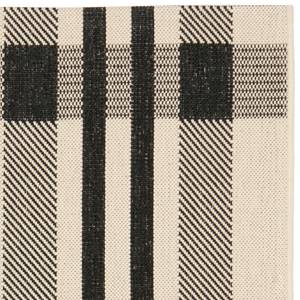 Tapis intérieur/extérieur Mendez Noir / Beige - 121 x 170 cm