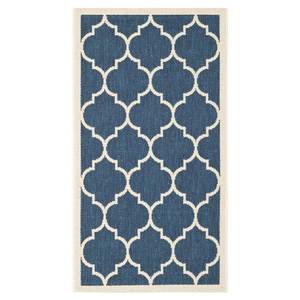 Tapis intérieur / extérieur Monaco Bleu / Beige - 90 x 150 cm