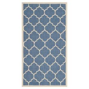 Tapis intérieur/extérieur Monaco Bleu / Beige - 60 x 109 cm - 60 x 109 cm