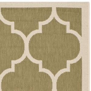 In-/outdoortapijt Monaco groen/beige - 60 x 109 cm