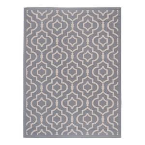 In-/outdoortapijt Mykonos antracietkleurig/beige - afmetingen: 122x171cm - 120 x 180 cm