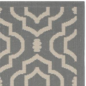 Tapis intérieur/extérieur Mykonos Anthracite / Beige - 122 x 171 cm - 120 x 180 cm