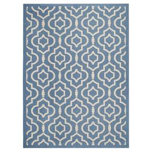 In-/Outdoorteppich Mykonos Blau/Beige - Maße: 160 x 231 cm - 160 x 230 cm