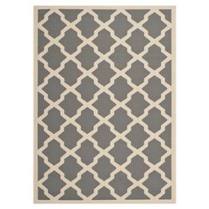 Tapis intérieur/extérieur Samanna Anthracite / Beige - 160 x 231 cm - 160 x 230 cm