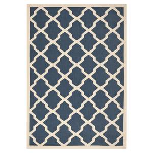 Tapis intérieur/extérieur Samanna Bleu marine / Beige - 121 x 170 cm - 120 x 180 cm