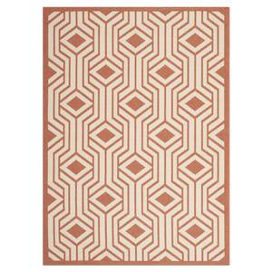 Tapis intérieur/extérieur Samos Beige / Terracota - 121 x 170 cm - 120 x 180 cm