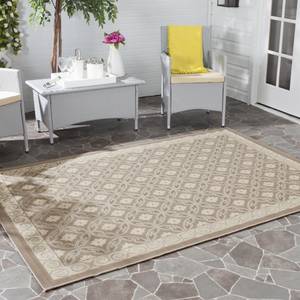 Tapis intérieur/extérieur Theodore Beige / Beige foncé - 160 x 231 cm