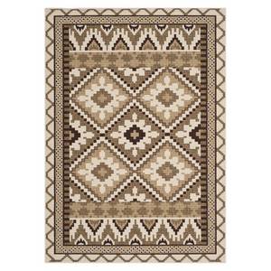 Tapis intérieur/extérieur Tikota Crème / Marron 200 x 289 - 200 x 300 cm