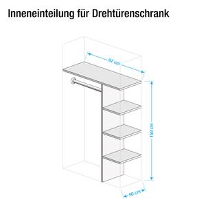 Kastindeling KSW voor 100cm kastbreedte