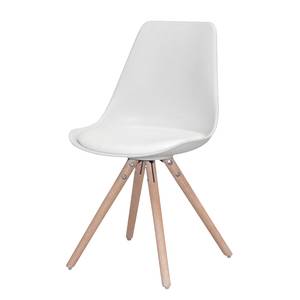 Chaises Trönö (lot de 4) Matière synthétique / Imitation cuir - Blanc