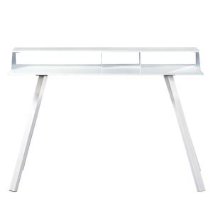 Bureau Smart Work Verre / Aluminium - Blanc / Argenté