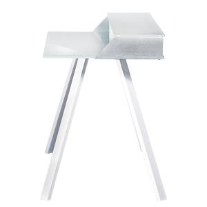 Bureau Smart Work Verre / Aluminium - Blanc / Argenté